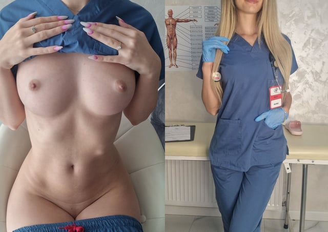 Being naked at work is always the best option for my patients